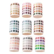 9pcs Dot Paper Tape Gradient Stickers for DIY Handbook Scrapbooking Supplies