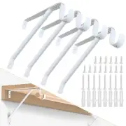 Heavy Duty Closet Rod Bracket, Adjustable Closet Shelf & Rod Brackets for 3/4...