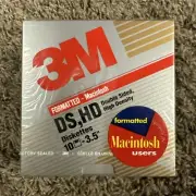 3M 10 Pack Macintosh Formatted High Density HD 3.5" Diskettes New Sealed 40759