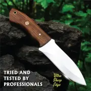 Fixed Blade Hunting Tracker Knife, Stainless Steel Blade Bushcraft Knife.