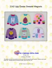 Easter Ugly Sweater Magnets- Plastic Canvas Pattern or Kit
