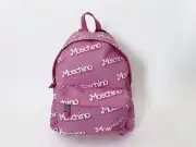 Moschino x Barbie Pink Logo Backpack : Jeremy Scott bag tote New w/ Tags Authent
