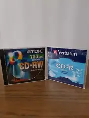 Verbatim CD-R Recordable Disc 80min CD-RW 700mb cd-rw80