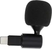 Kisangel 1Pc Type C Microphone Bendable USB C Mic for Live Streaming Recording Voice Calls Lightweight Portable Design for Computer Phone Laptop Gaming Podcast