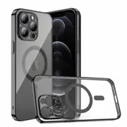 For Apple iPhone 13 Pro MagSafe Magnetic Case with HaloLock Shockproof Military Grade Protection Scratch Resistant Back Protective Cover (Black)