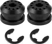 2-Pack Transfer Case Shifter Linkage Control Lever Bushing Grommet with E-Clips for Dodge Ram 1500 2500 3500 4x4 2002-2010 - Shifter Linkage Bushing Replacement for OEM 68078974AA and 68078975AA