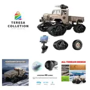 RC Hobby Toys Military Truck Off-Road Sport Cars 4WD 2.4Ghz All Terrain Vehic...