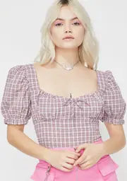 Simple Lyfe Plaid Top