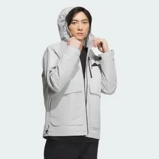 【adidas 愛迪達】外套 男款 運動外套 風衣外套 亞規 TH MH WV JKT 灰 IT3953