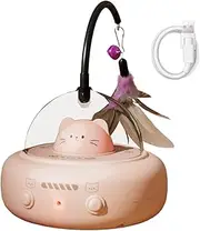 Automated Cat Toy, Automatic Motion Activated Cat Toy with Feather, Pet Accessories for Mental Stimulation Boredom Hunting Playtime Home Birthday Holiday
