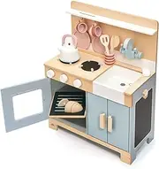 TL8205 Mini Chef Home Kitchen – Wooden Kitchenette Fully Equipped with Accessories for Pretend Cooking – Develops Social, Creative & Imaginative Skills – Learning Role Play – Ages 3+ Years