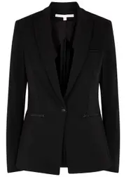 Veronica Beard Scuba Dickey Blazer - Black - 0 (UK4 / Xxs) 0 (UK4 / XXS)