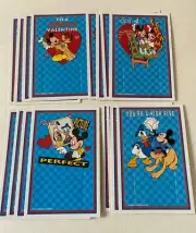 Vintage Disney Valentine Day Cards Mickey and Friends 16 cards FREE SHIPPING