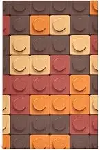 Amooorous Brown Color Building Blocks decorative kitchen hand towels pattern absorbent kitchen cloth (prop2) modern dishtowels cleaning articulos para decorar la cocina 28x18in set of 6