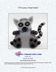 Lemur Treat Holder- Plastic Canvas Pattern or Kit