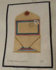 Vintage 1980 Illumination Envelope Postage Bag Hand Painted Canvas NEW