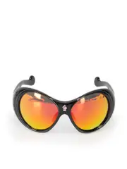 Black Shield Mirrored Sunglasses