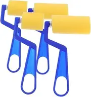 4pcs Sponge Paint Roller Soft Sponge Brushes with Ergonomic Handles for Creative Projects Safe Versatile Painting Tools