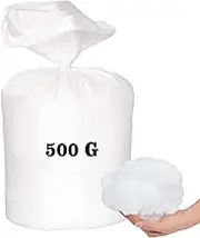Hollowfibre Quality Grade – Stuffing/Filling Toys, Pillows Craft Cushion Filling Cushions, teddy Bear, Pet Beds 100% Soft Hollow Fibre (500G)