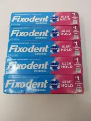 Fixodent Original Secure Denture Adhesive Cream 2.4oz (Pack of 5)