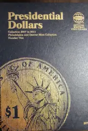2275 Whitman FOLDER FOR Presidential Dollars P&D 2007-2011