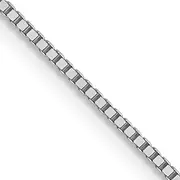 16 Inch 10K White Gold .8mm Box Chain