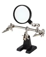 PCB Holder with Magnifier Glass