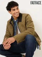 FatFace Khaki Green Canvas Jacket (E82932) | $254