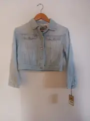 Levi's Light Wash SilverTab DenimJean Jacket Girls Large