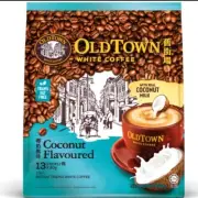 Old Town 3in1 Instant White Coffee Coconut Flavored (3 Packs/39 sticks)