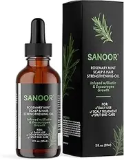 New Improved Rosemary Mint, Scalp Hair Oil, Infused Biotin to Encourages Hair Growth | Healthier, Stronger & Long Strands Silky Shinny| All Type & Texture | FDA Approved| Styling for Straight, Waves and Chemically Treated Hairs | 60ml/2.02 fl. oz