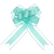 20pcs 9" Large Pull Bow Gift Wrapping Big Organza Bows Ribbon Aquamarine Blue