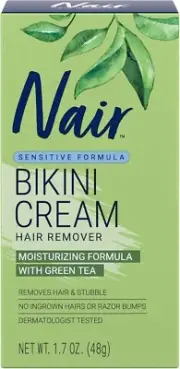 Nair Bikini Cream with Green Tea Sensitive Formula, 1.7 Oz 48g