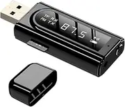 Wireless Car FM Transmitter & Receiver USB AUX Audio Adapter with for Smartphones & Stereo Amplifiers Easy Connection for