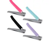 Sassy+Chic Toenail Clippers with Neon Handles (set of 24)