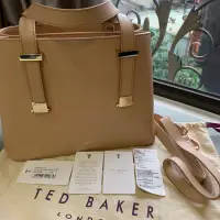 在飛比找蝦皮購物優惠-英國輕奢品牌Ted Baker甜蜜粉色真皮手提包