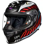 X.R3R Out Brake Black White Full Face Helmet