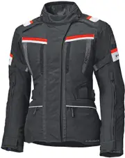 Held Tourino Top waterproof Ladies Motorcycle Textile Jacket, black-red, Size S for Women Black Red