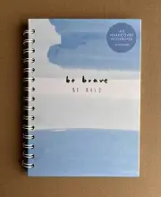 Kikki K Be Brave A5 Hardcover Notebook Blue