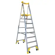 Bailey 170kg 8 Step Aluminium Job Station Platform Ladder