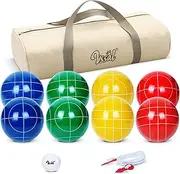 VSSAL Portable Professional Volleyball Net Set Outdoor Backyard, Anti-Sag Design, Adjustable Height Poles, Volleyball Nets Sets with 2 Scoring Poles, Carrying Bag for Beach, Yard and Lawn