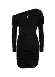 Rebecca Vallance Madison Ruched Jersey Mini Dress - Black - 12 (UK12 / M) 12 (UK12 / M)