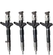 4PCS 23670-30380 Common Rail Injection Nozzle 295050-0821 23670-39385 Diesel Fuel Injector Assy 295050-0820 Compatible with Toyota HIACE