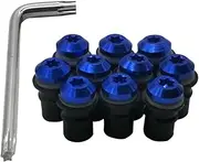 Carmoeignin Motorcycle M5 Windscreen Screws Bolt Universal For Honda Suzuki Yamaha Kawasaki BMW (Blue)
