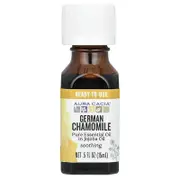 Aura Cacia, Pure Essential Oil in Jojoba Oil, German Chamomile, 0.5 fl oz (15 ml)