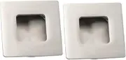 TEHAUX 2pcs 304 Door Handle Recessed Handles Home Sliding Door Hardware Invisible Doorknob Door Knob Flush Black Handles Knobs Flush Mount Door Pull Sliding Door Cup Handles