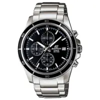 在飛比找PChome24h購物優惠-CASIO EDIFICE系列經典內斂三眼賽車腕錶(黑面) 