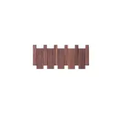 NNEOBA Wall-Mounted Black Walnut Coat Rack