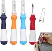 4 Pack Multicolor Seam Ripper Unpicker Sewing Tool Stitch Unpicker with Ergonomic Handle, Sharp Seam Ripper Sewing Thread Removers for Quick Unpick Sewing Crafting Removing Threads