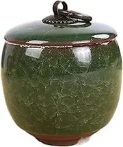 Tea jar Ceramic jar Crack Travel Tea Caddy Mini Porcelain Storage Jar Jewelry Box Container Home Decor Modern Jar